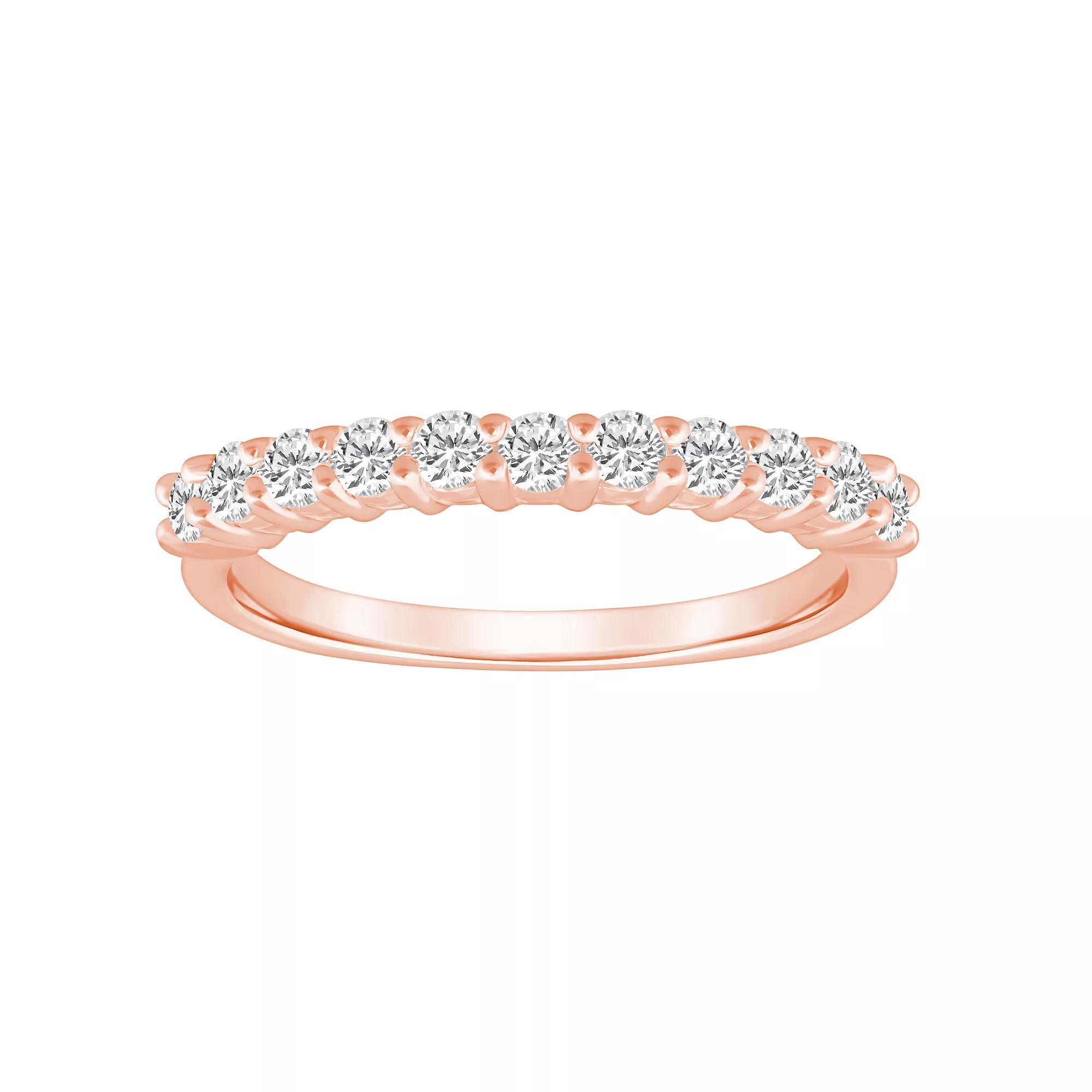 Alyson Layne 14k Gold 1/2 Carat T.W. Diamond 11-Stone Wedding Band, Women's, Size: 10, Yellow Product Image