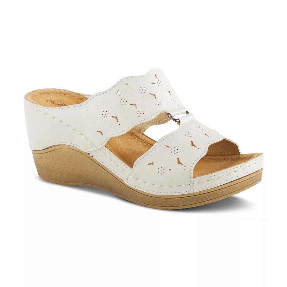 Flexus by Spring Step Dreiser Women's Wedge Sandals, Size: 37, Blue Product Image
