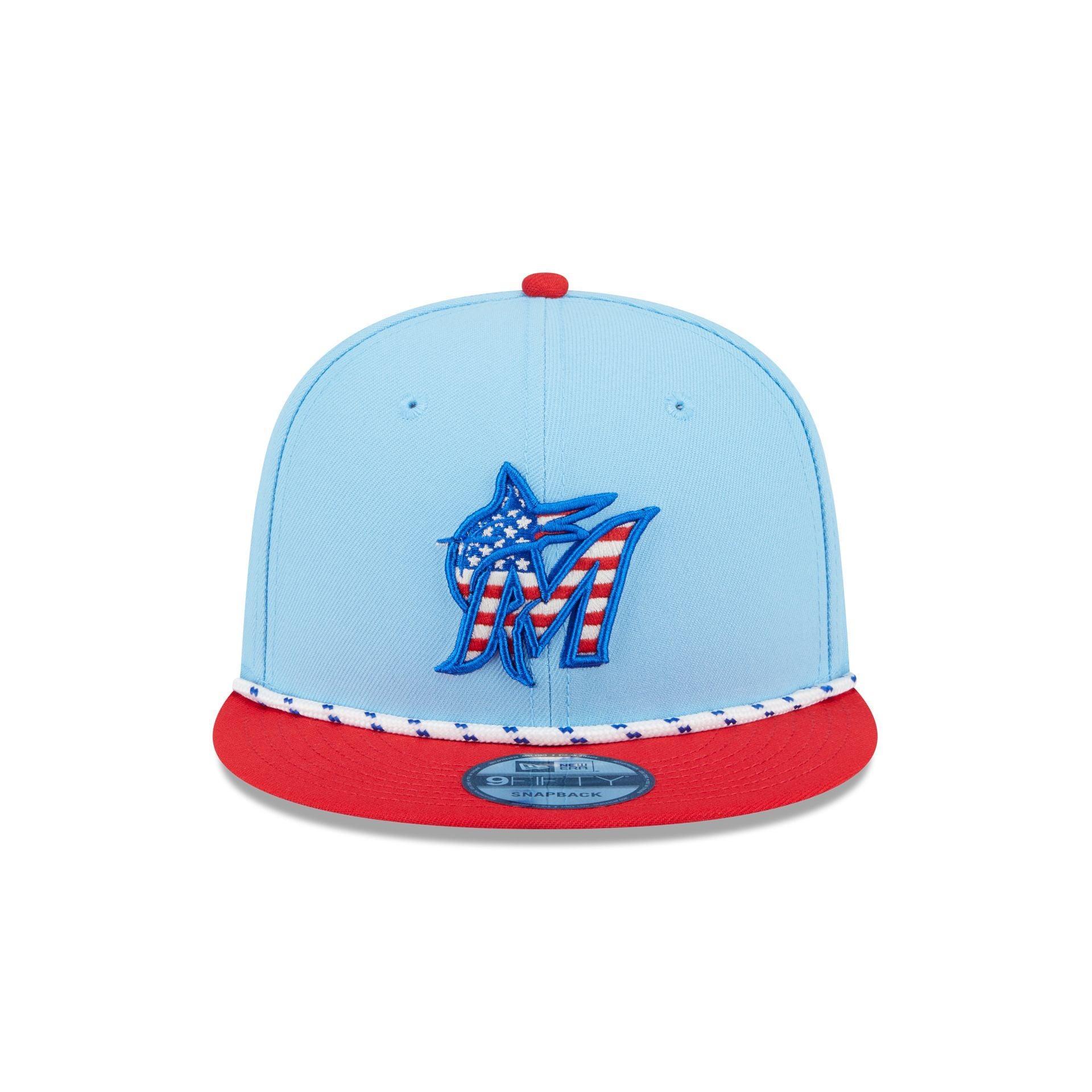 Miami Marlins Independence Day 2025 9FIFTY Snapback Hat Male Product Image