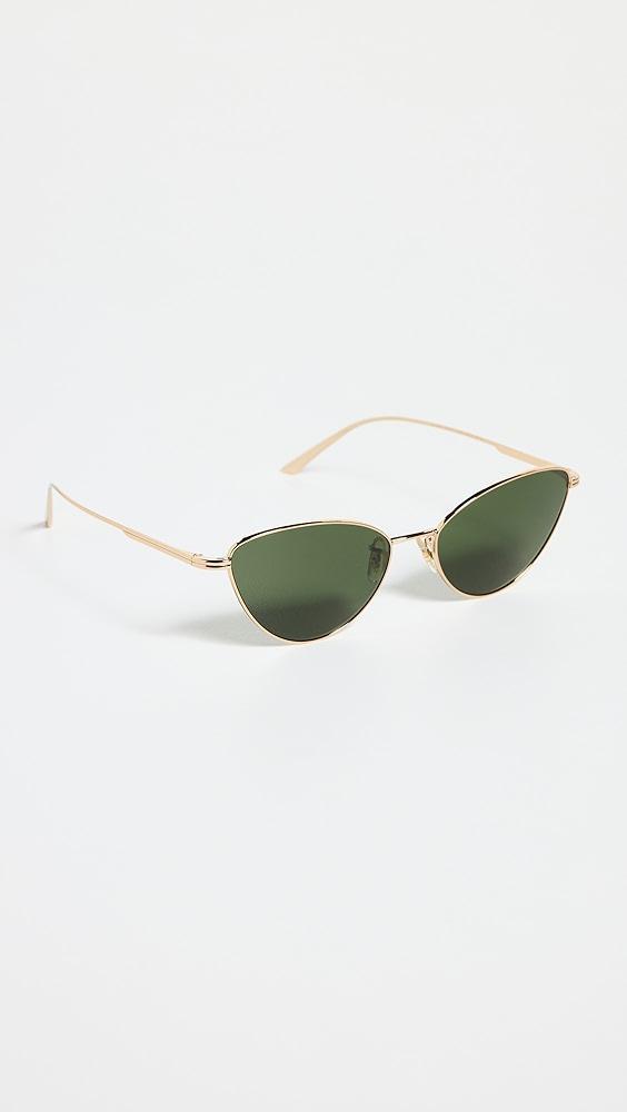 Oliver Peoples Eyewear x Khaite Metal Cat Eye Sunglasses | Shopbop Product Image