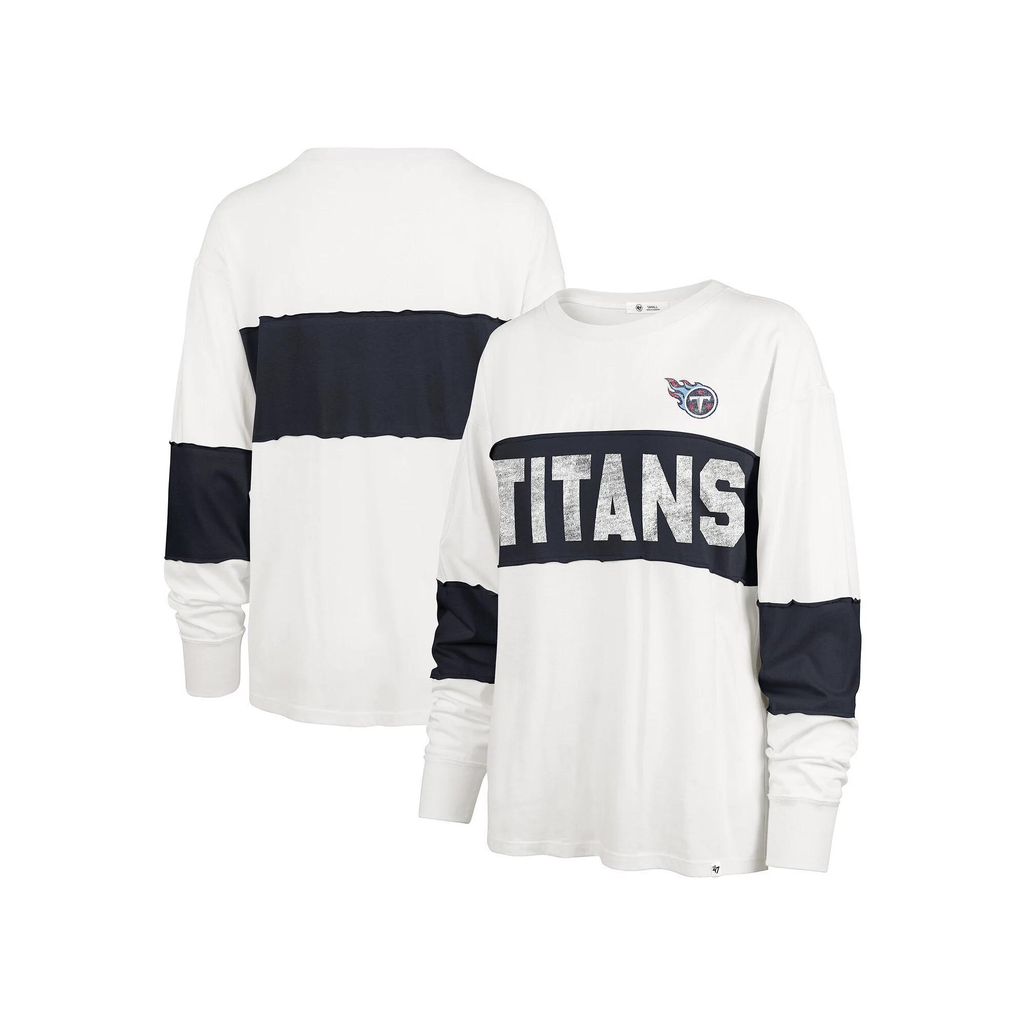 Women's '47 Cream Las Vegas Raiders Clubhouse Pride Taylor Long Sleeve T-Shirt, Size: Large, Lvr Beige Product Image