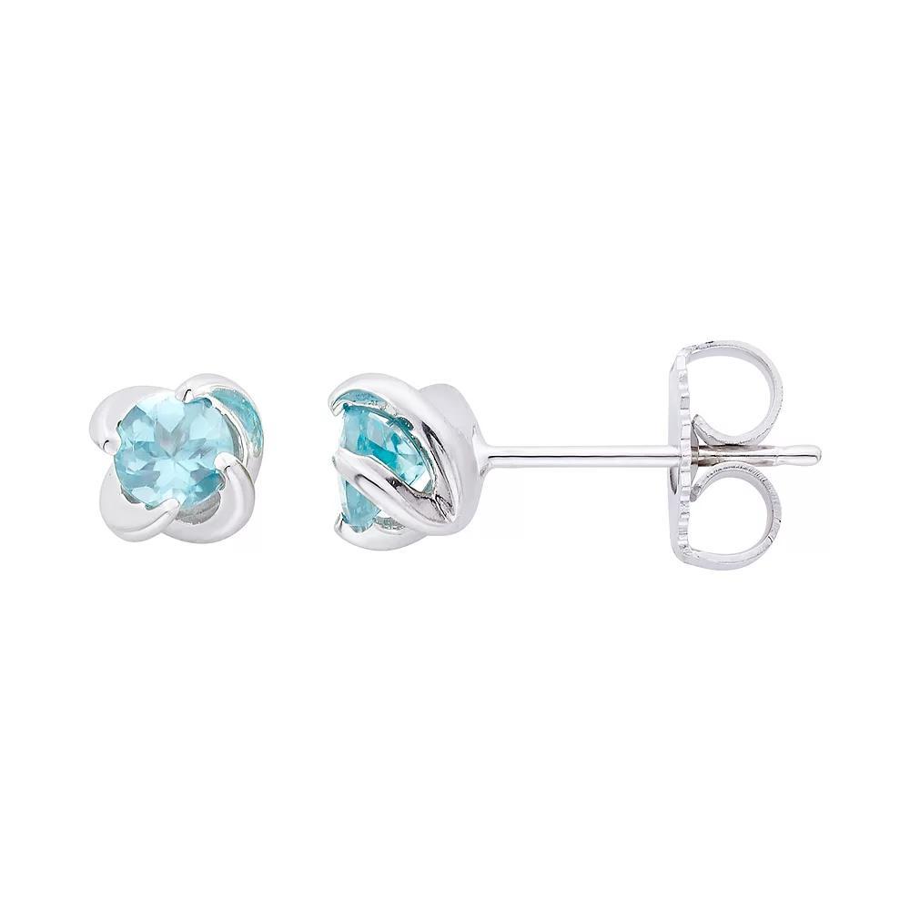 Boston Bay Diamonds Sterling Silver Birthstone Swirl Earrings, Women's, Peridot Product Image