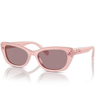 Swarovski SK6019F 54mm Rhinestoned Cat Eye Sunglasses Product Image