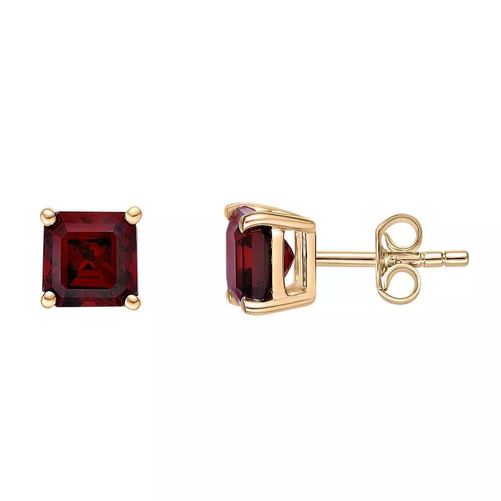 Celebration Gems 14K Gold Pear-Shaped Diamond Accent Gemstone Earrings, Women's, Red Product Image