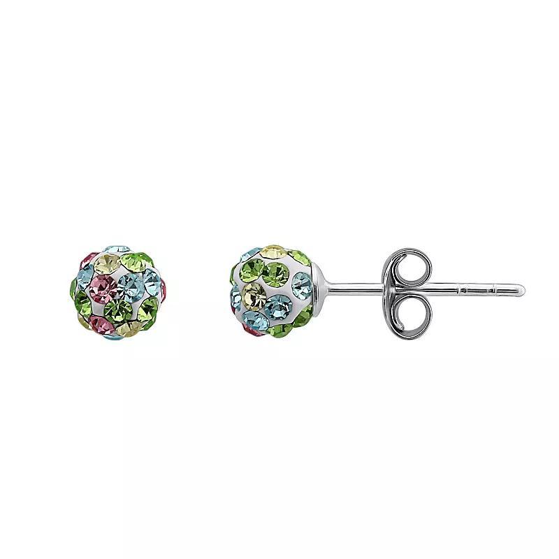 14k Gold Pear Shape Birthstone Stud Earrings, Women's, Red Jan Product Image