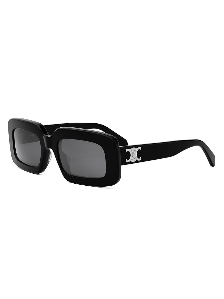 Mens Triomphe Acetate Rectangle Sunglasses Product Image
