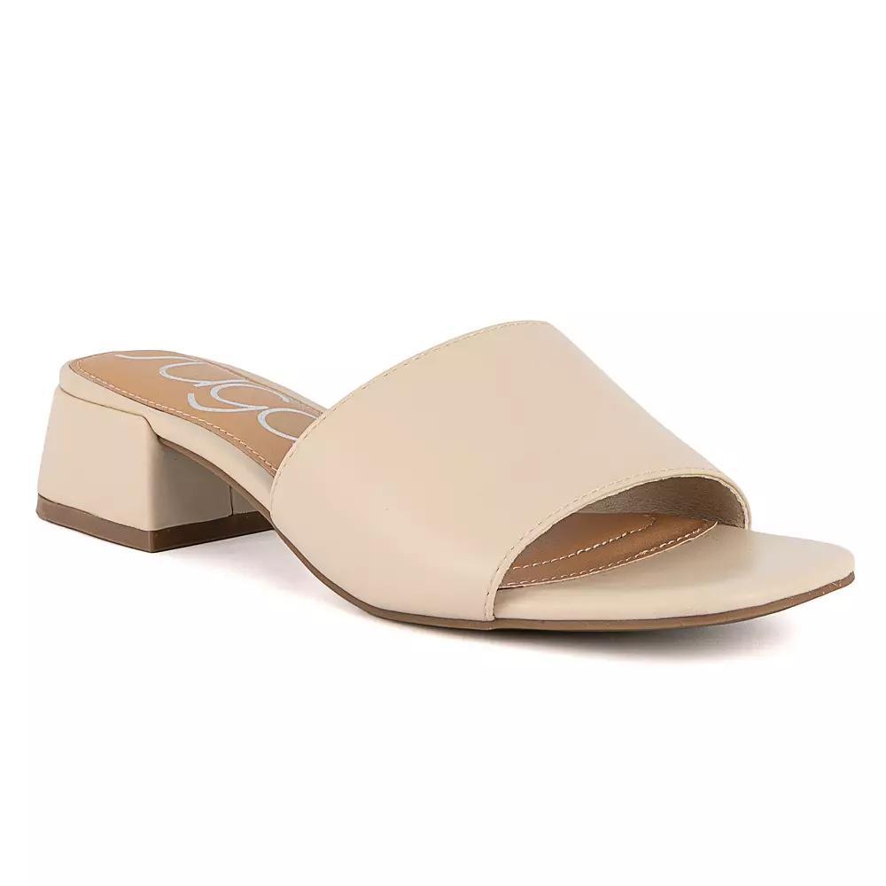 sugar Uniform 3 Women's Block Heel Sandals, Size: 9.5, Beige Product Image