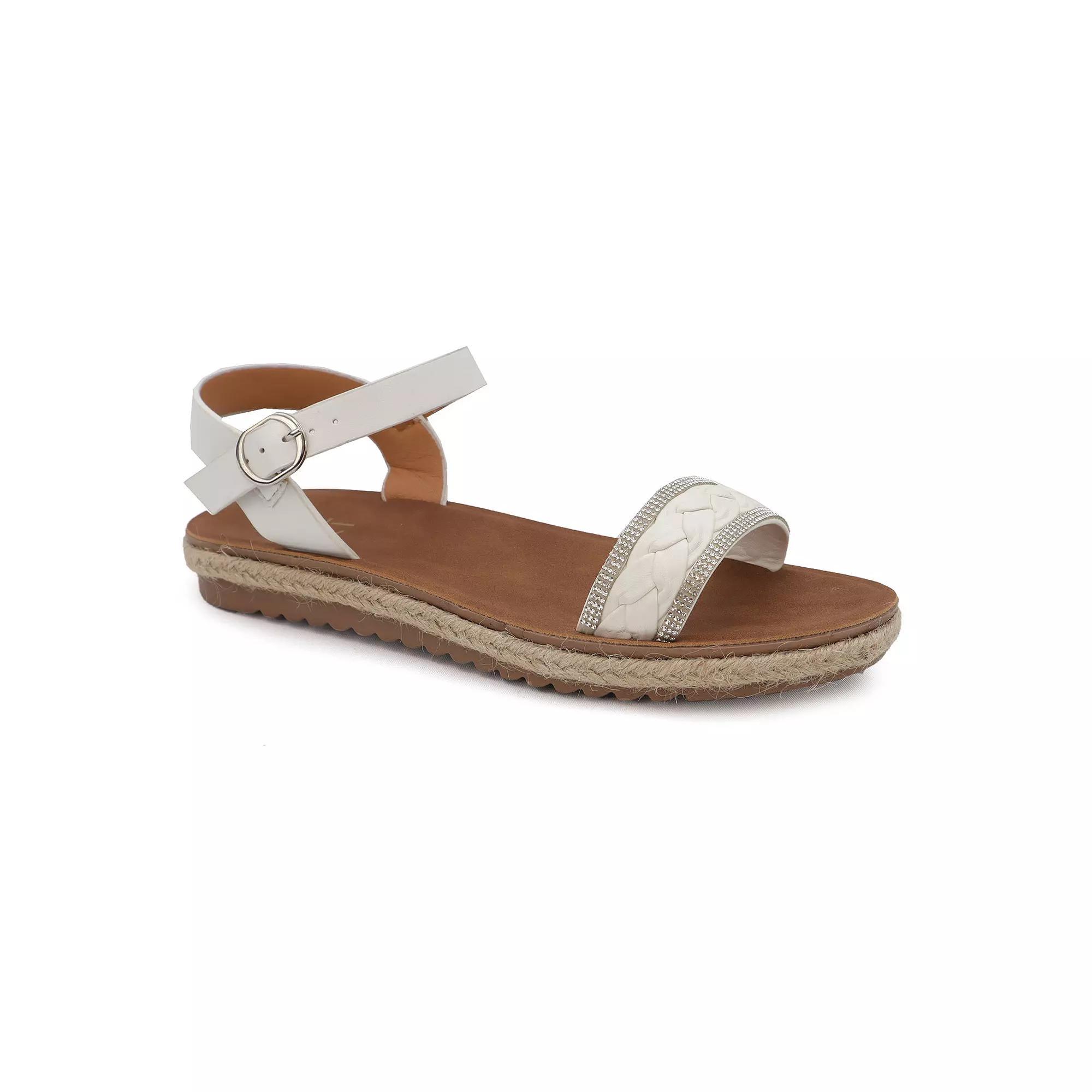 Yoki Alberta-02 Womens Braided Sandals with Rhinestones Product Image