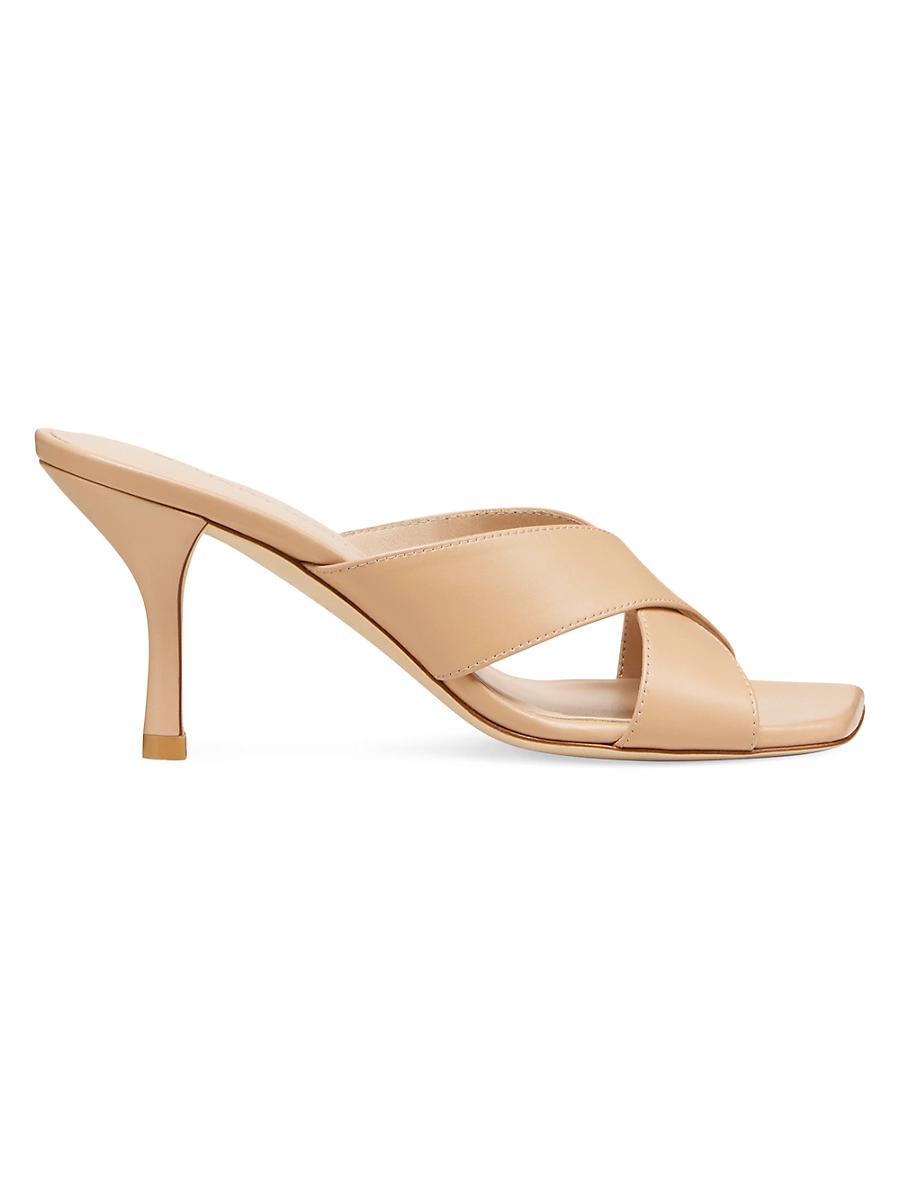 Womens Dayna 75MM Leather Slip-On Sandals Product Image