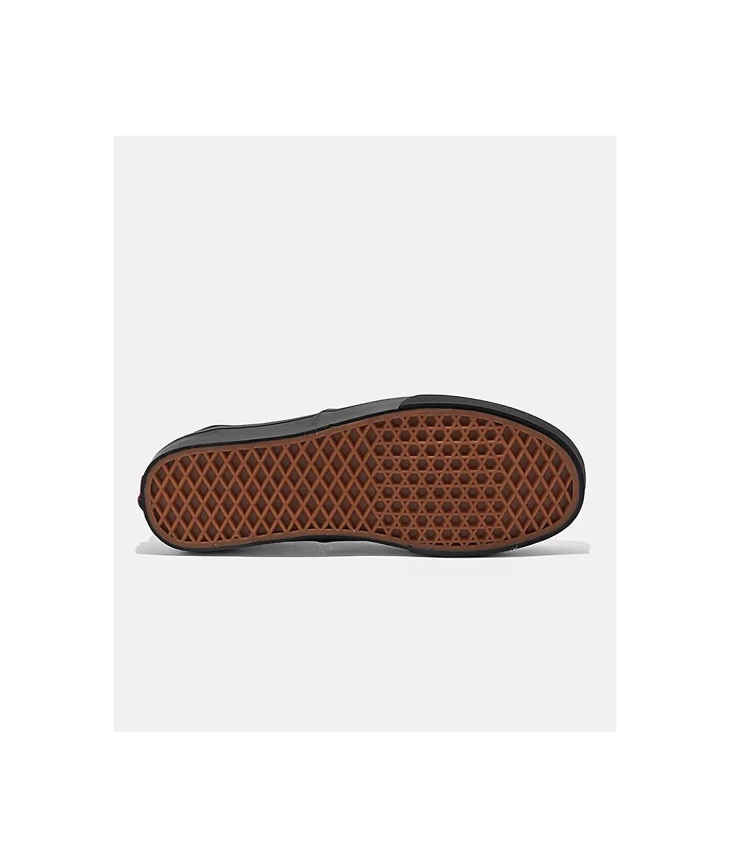 Vans Authentic Black Canvas Skate Shoes Product Image