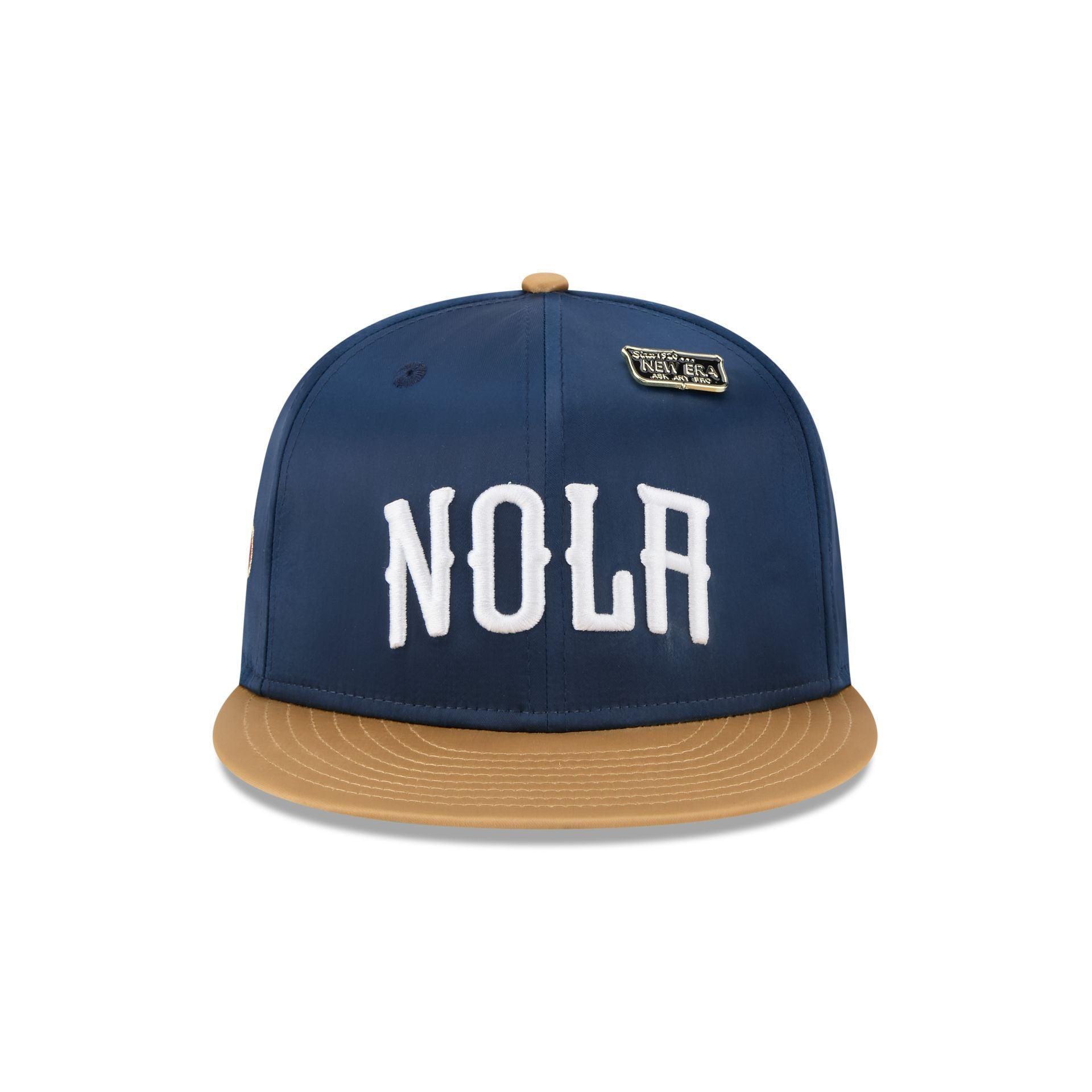 New Orleans Pelicans Satin Pin 9FIFTY Snapback Hat Male Product Image