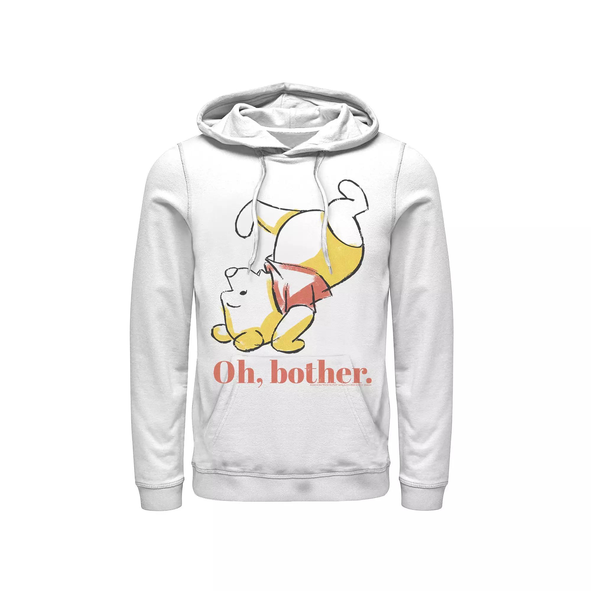 Disney's Winnie The Pooh Tumble Bear Oh Bother Men's Hoodie, Size: XXL, White Product Image
