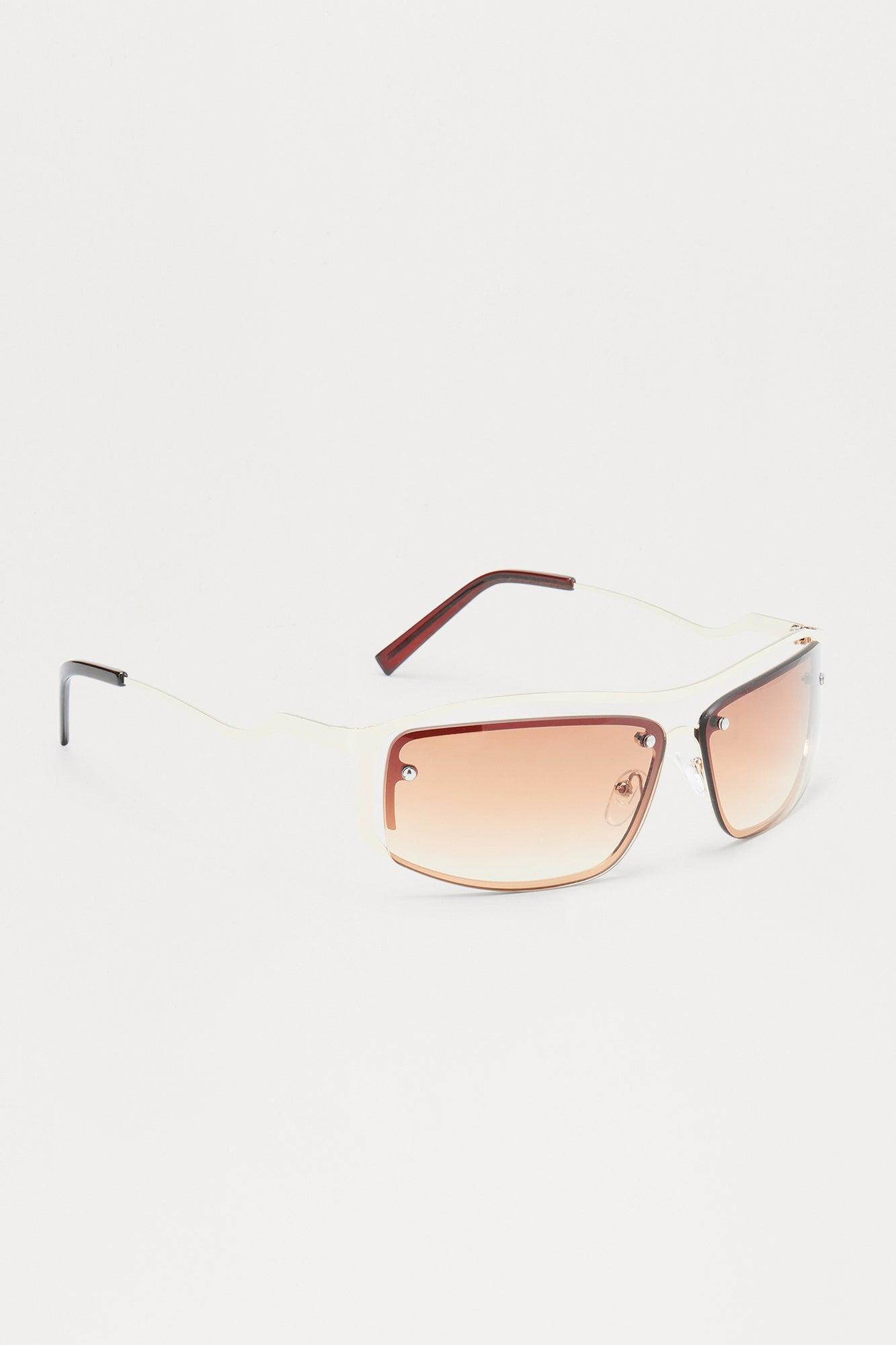 Squiggled Sunglasses - Brown Male Product Image