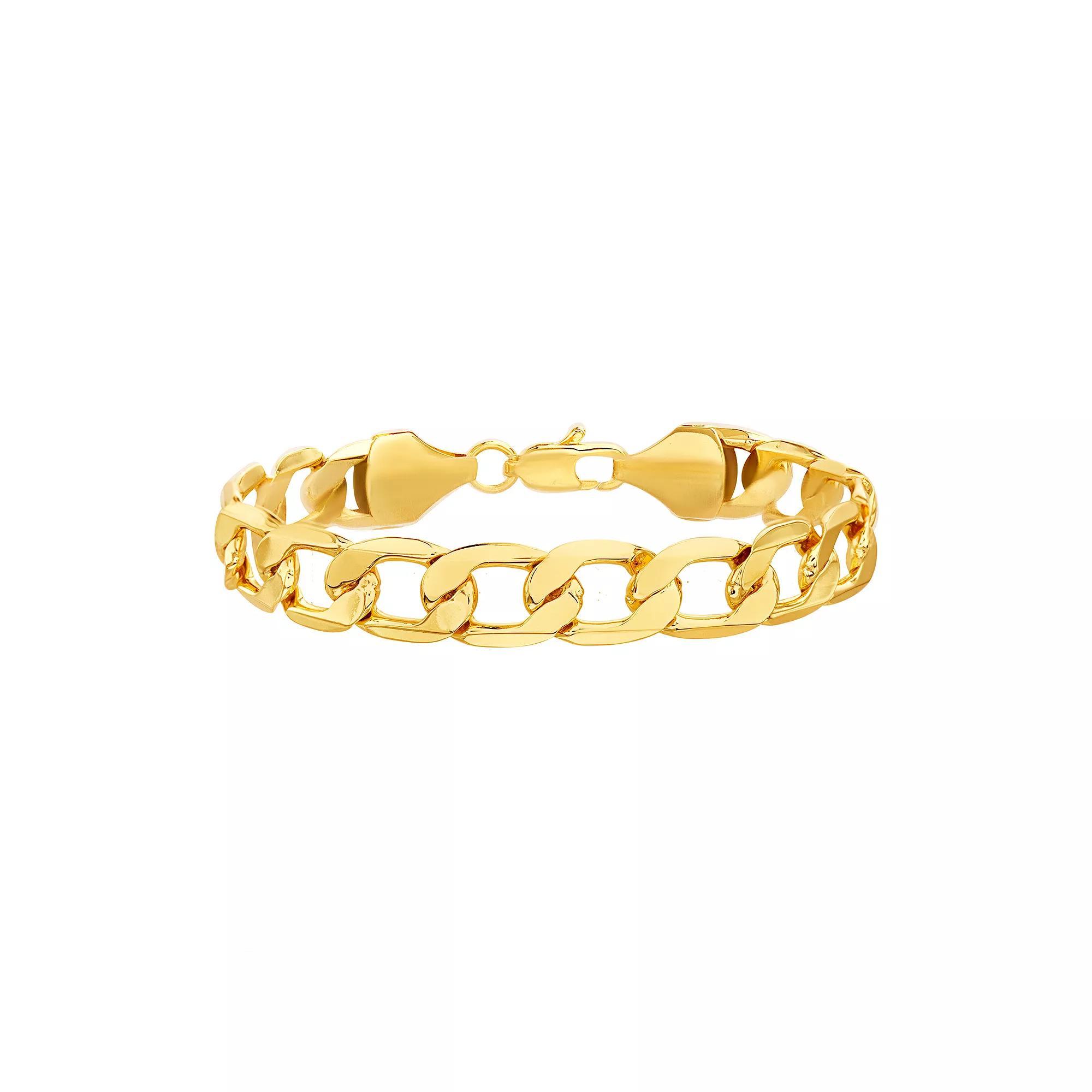 Paige Harper 14k Gold Plated Curb Chain Bracelet, Womens Gold Tone Product Image