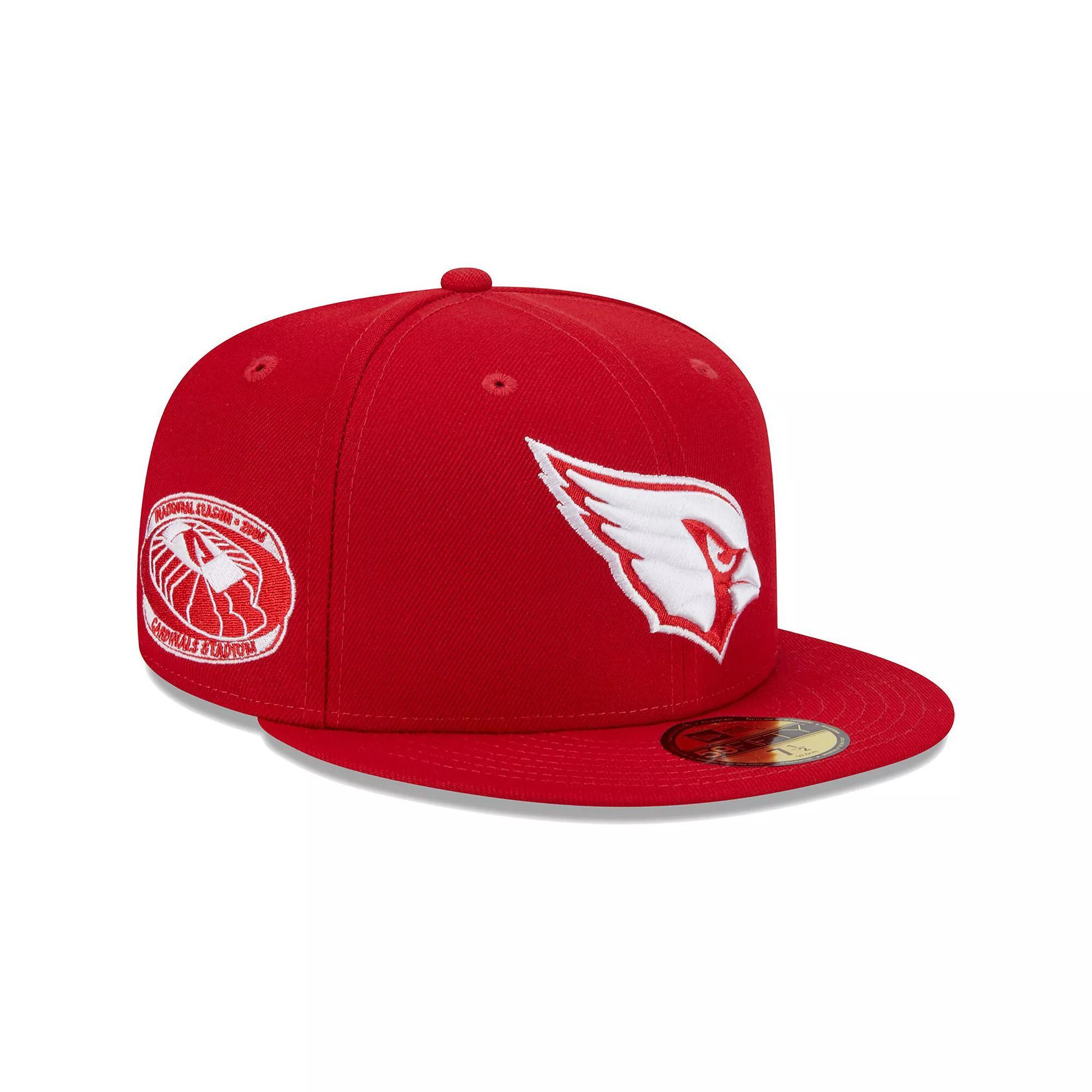 Men's New Era Scarlet Arizona Cardinals 2006 Inaugural Season Main Patch 59FIFTY Fitted Hat, Size: 7 1/8, Red Product Image