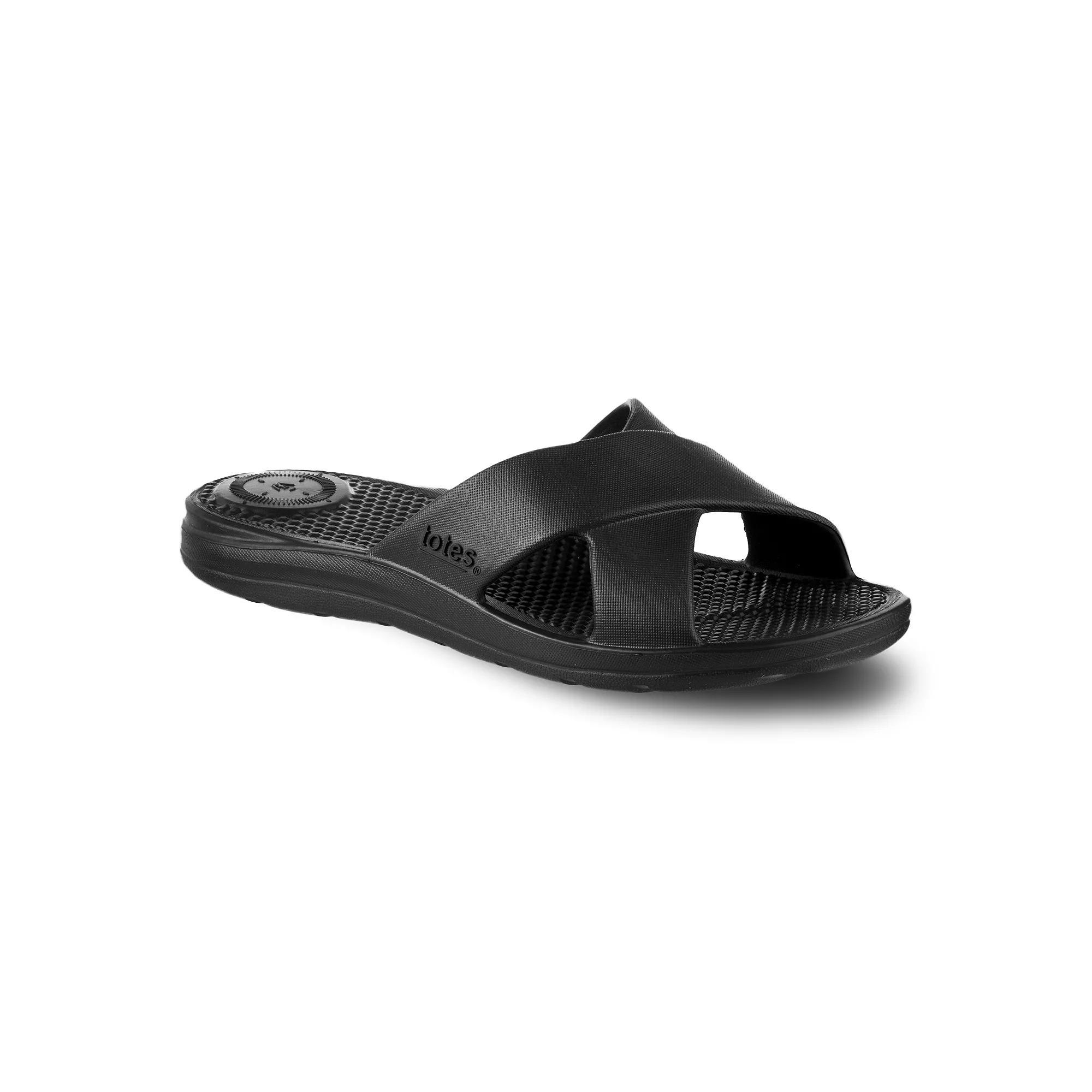 totes Solbounce Women's Slide Sandals, Size: 9, Black Product Image