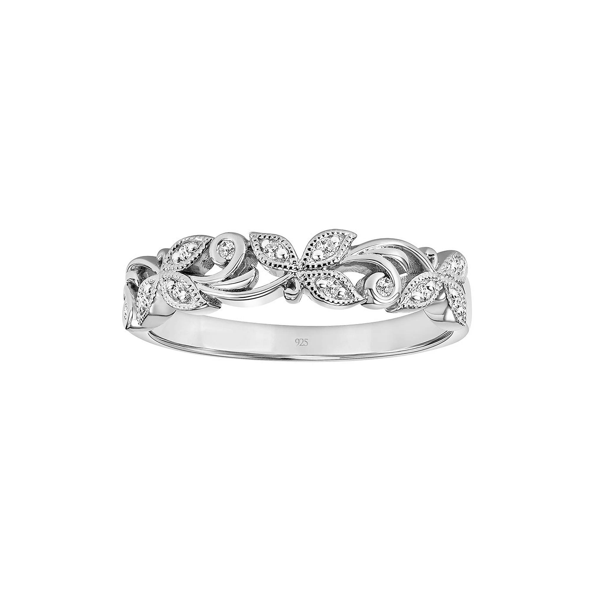 Love Always Sterling Silver Diamond Accent Vine Anniversary Ring, Women's, Size: 5 Product Image