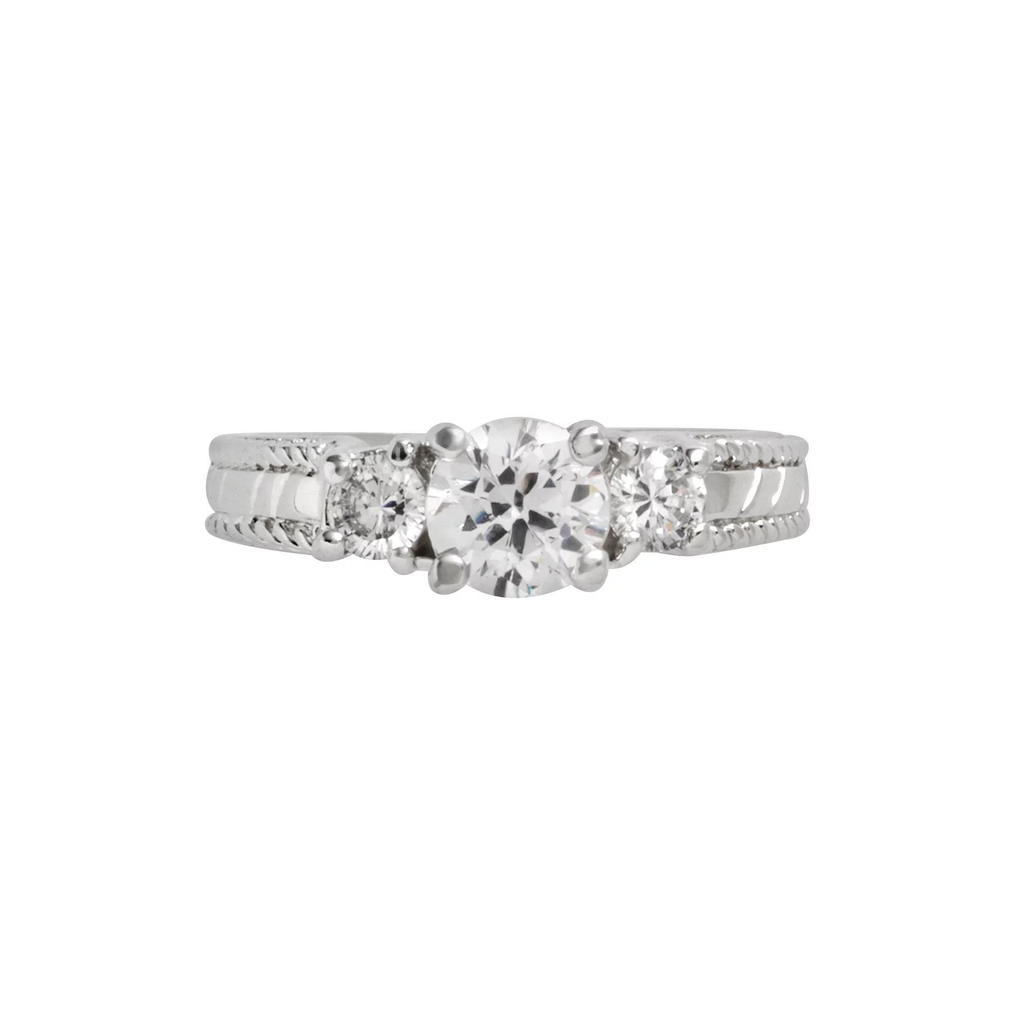 Traditions Jewelry Company Sterling Silver Cubic Zirconia Ring, Women's, Size: 8, Multicolor Product Image