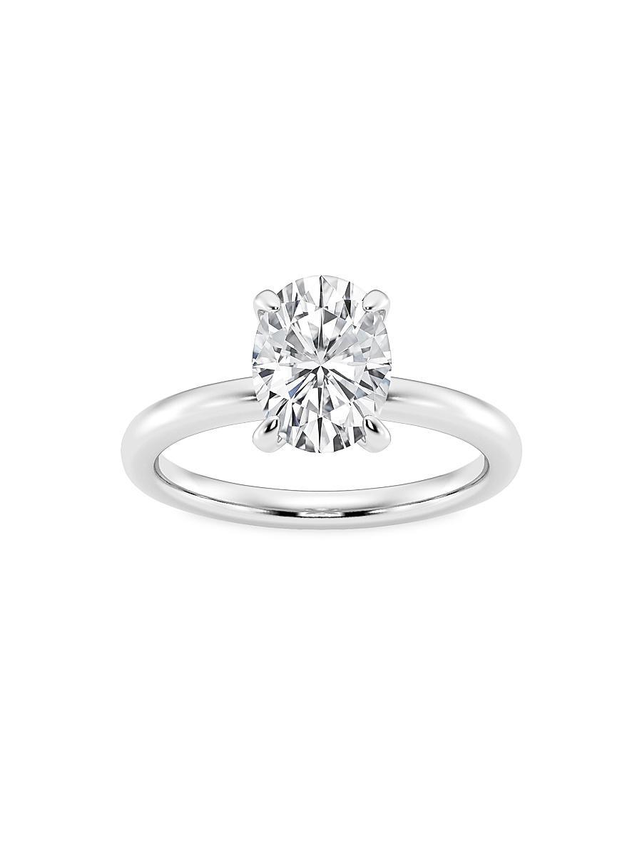 Womens Platinum & Oval Lab-Grown Diamond Solitaire Ring/0.50-5.00 TCW Product Image
