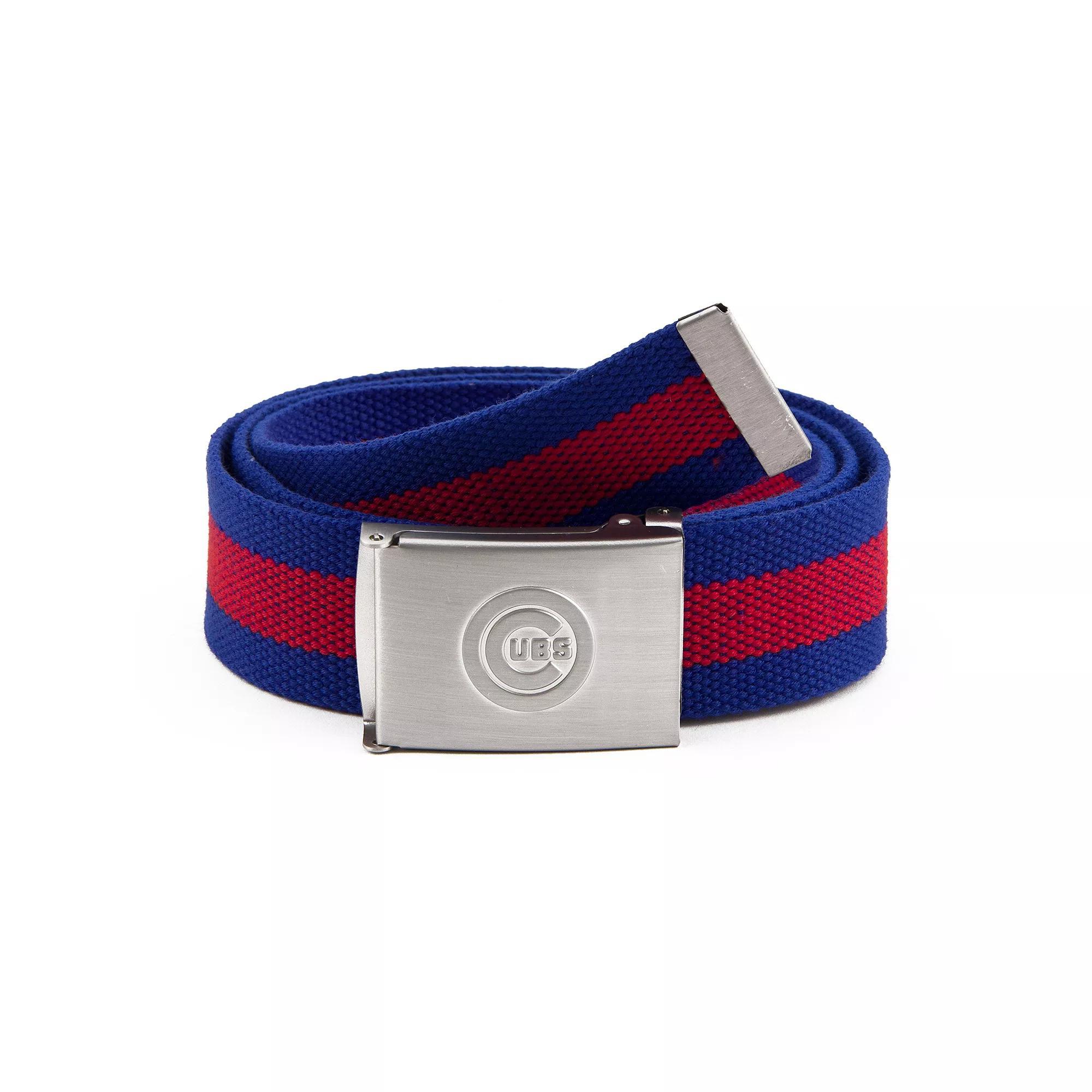 Men's Chicago Cubs Fabric Belt, Team Product Image