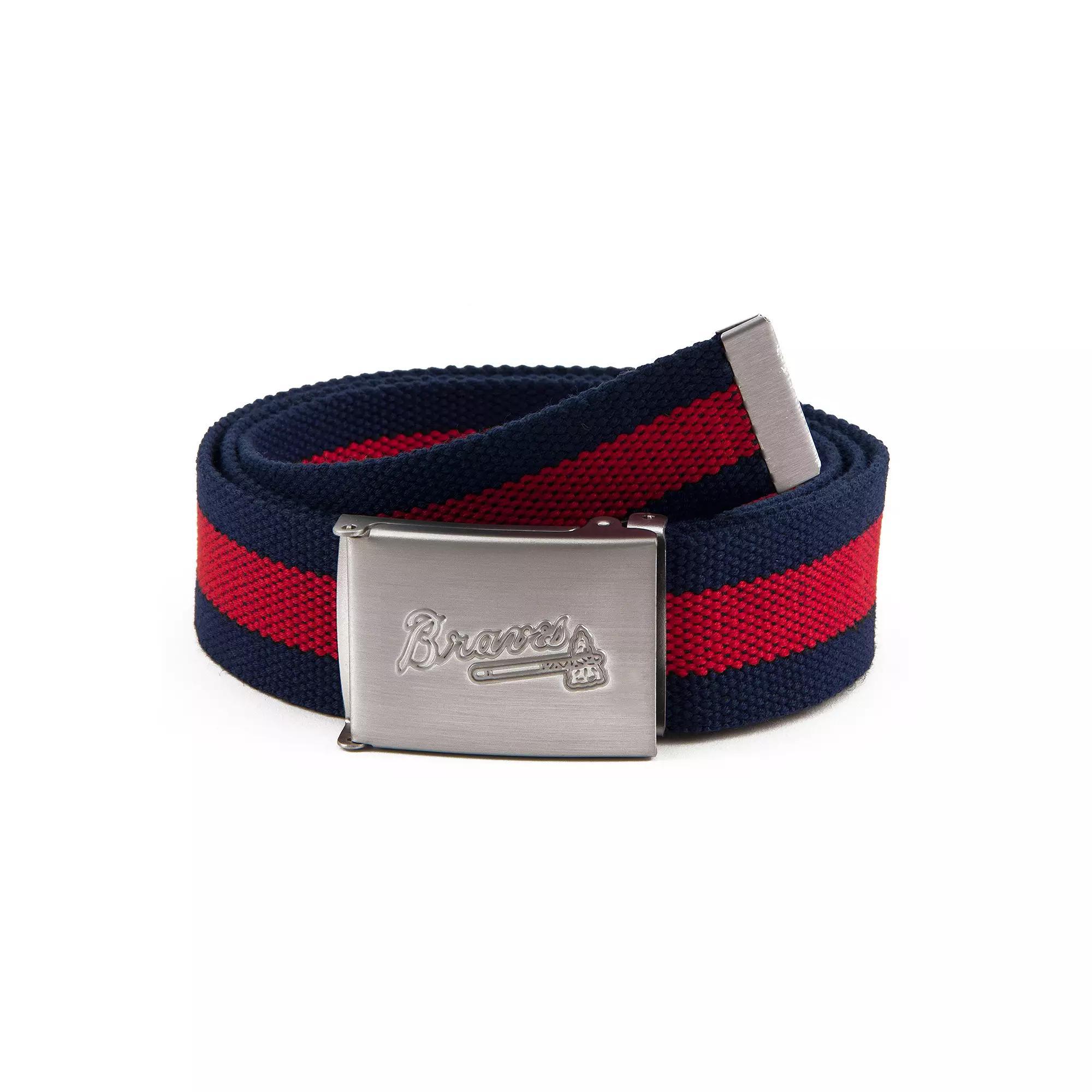 Men's Atlanta Braves Fabric Belt, Team Product Image