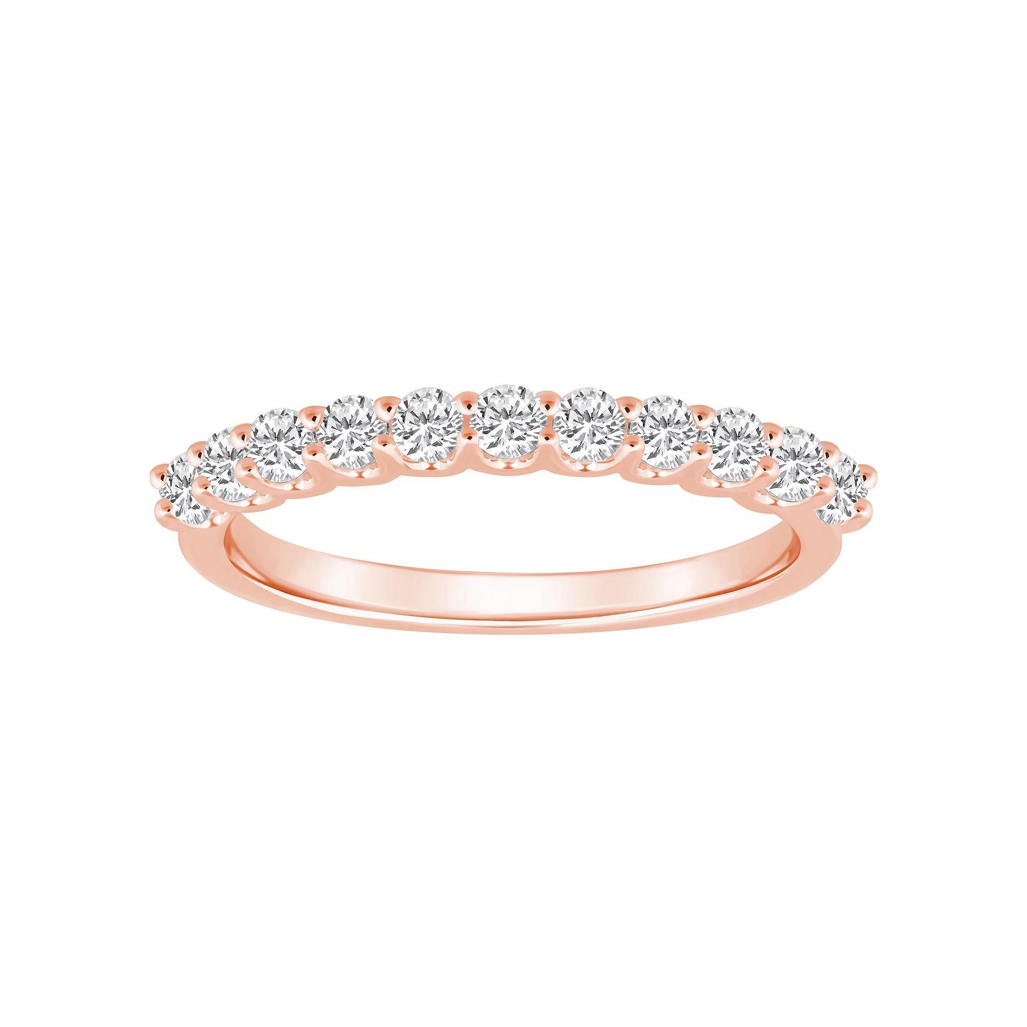 Alyson Layne 14k Gold 1/2 Carat T.W. Diamond 11-Stone Wedding Band, Women's, Size: 8.50, Yellow Product Image