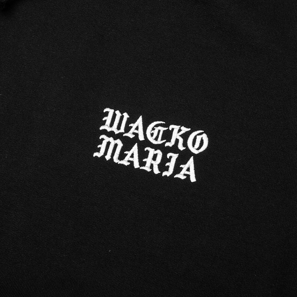 Heavy Weight Pullover Hooded Sweat Shirt Type-2 - Black Male Product Image