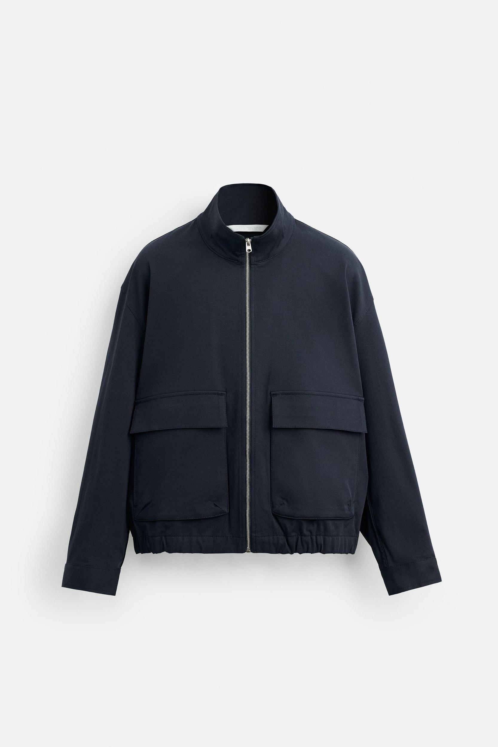 REGULAR FIT COTTON BLEND JACKET Product Image