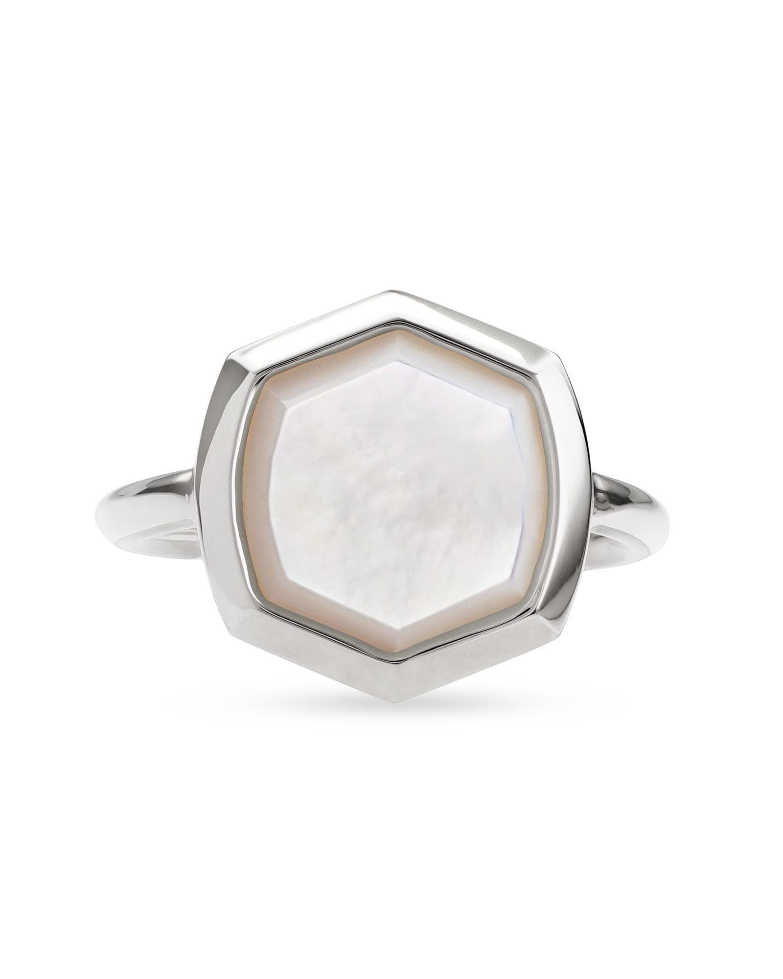 Davis 18k Rose Gold Vermeil Cocktail Ring in Dichroic Glass Product Image