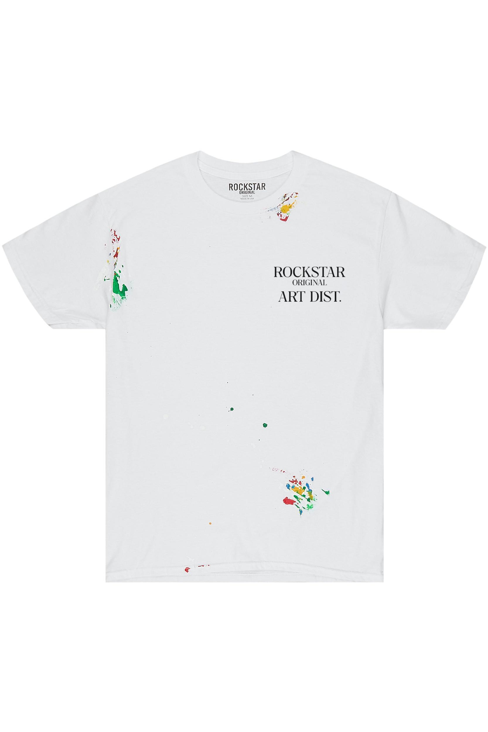Palmer White Graphic T-Shirt Male Product Image