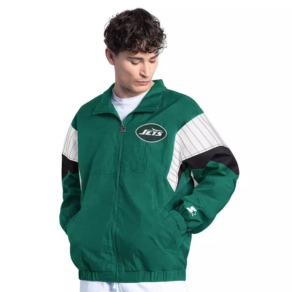 Men's Starter Navy Dallas Cowboys Yard Line Full-Zip Jacket, Size: Small, Blue Product Image