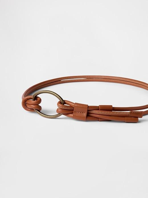 Vegan Leather Tie Belt Product Image