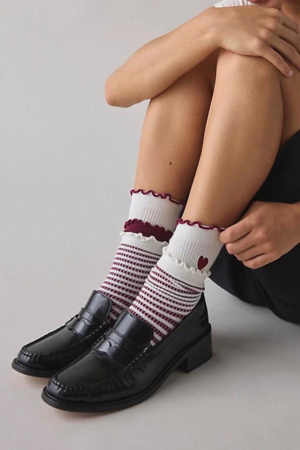 Urban Outfitters UO Lightweight Ribbed Crew Sock 3-Pack Womens at Urban Outfitters Product Image