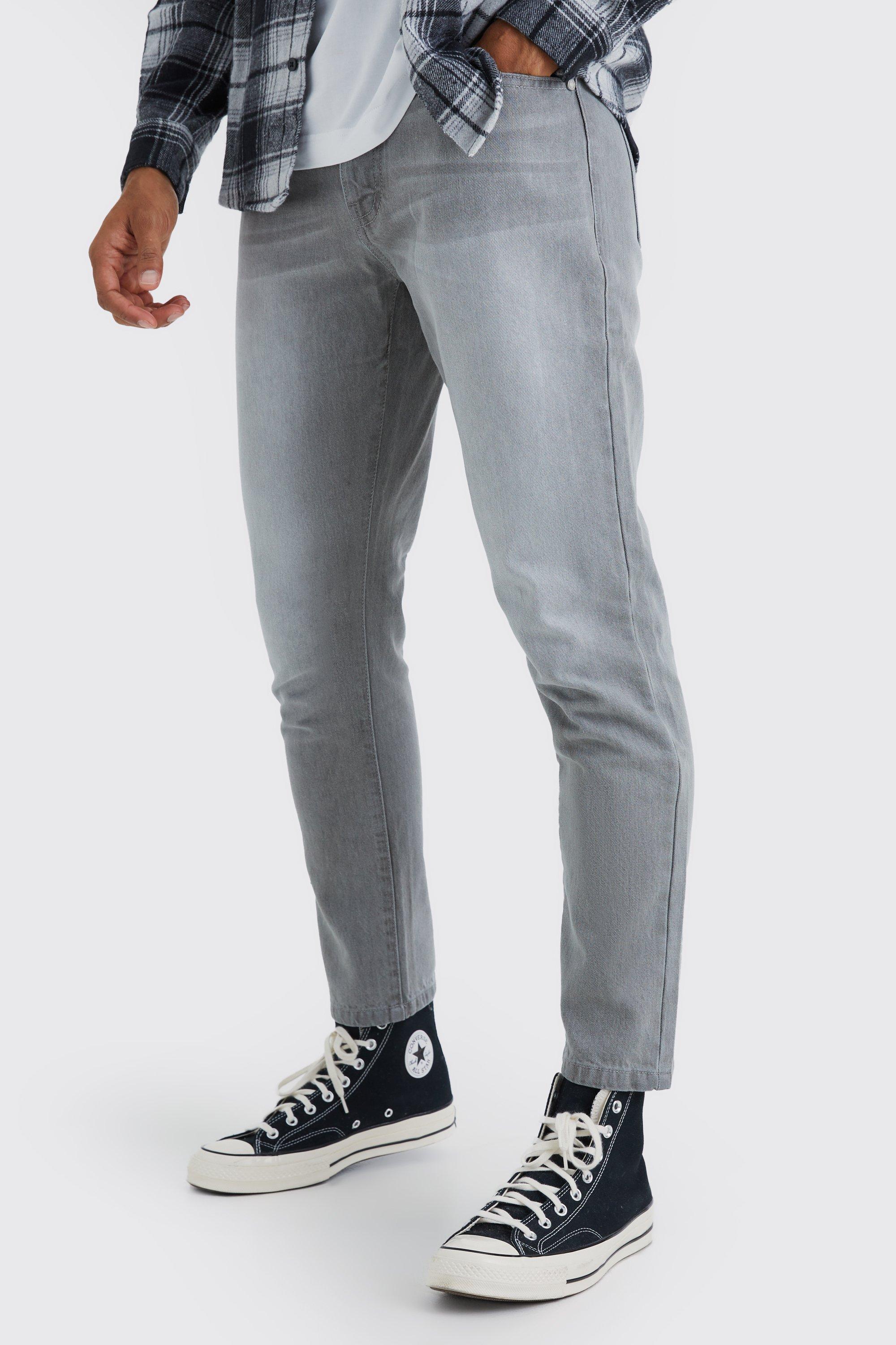 Mens Tapered Rigid Jean - Grey Product Image