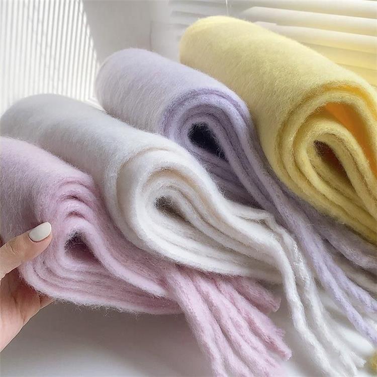 Fringed Plain Scarf Product Image