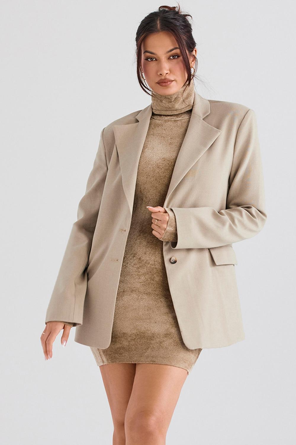 Aline Mink Oversized Blazer Product Image