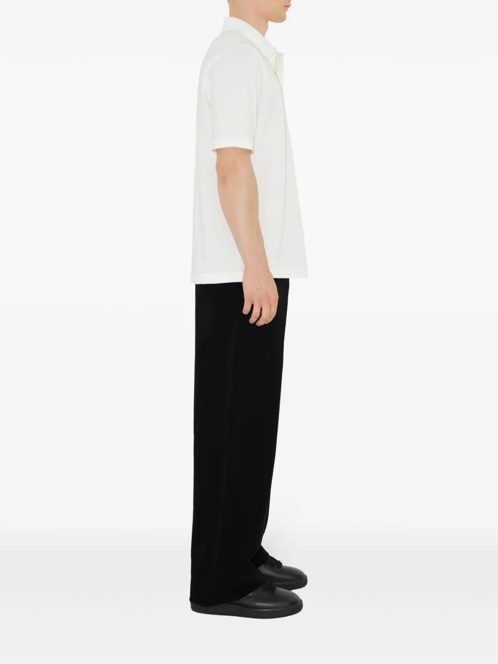 logo-patch cotton polo shirt Product Image