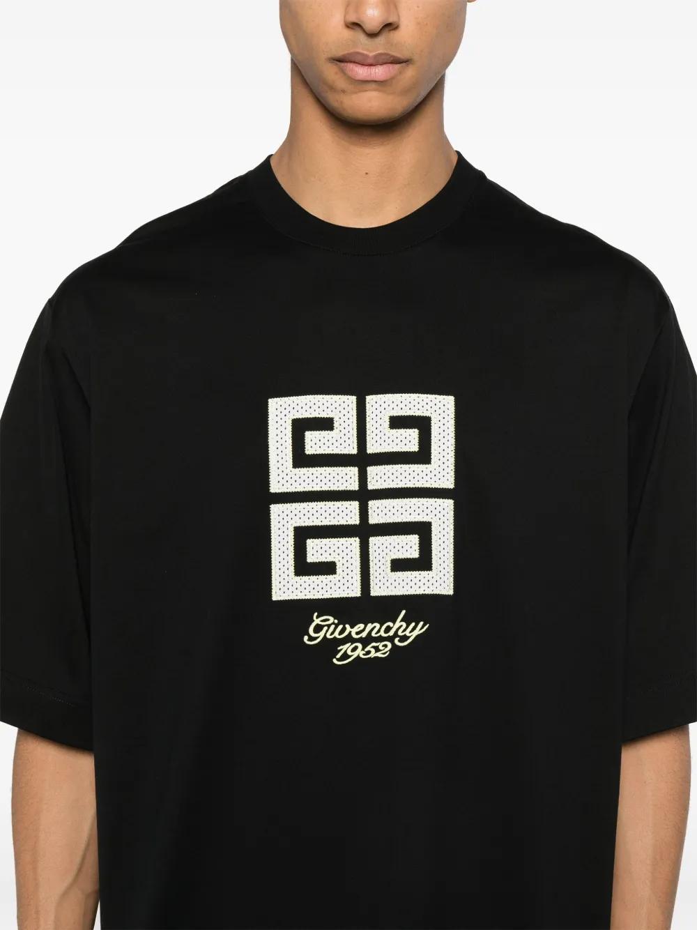 4G-motif cotton T-shirt Product Image