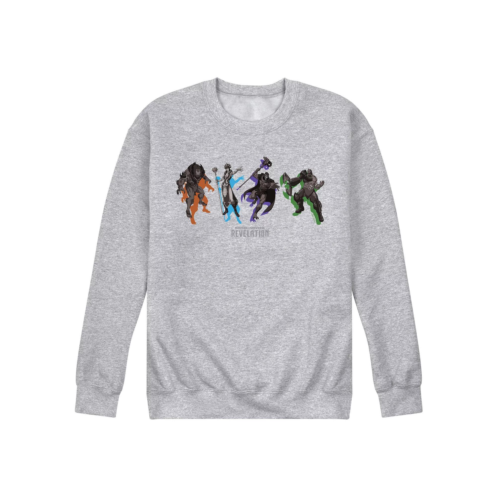 Mens He-Man Masters of the Universe Fleece Sweatshirt Athletic Grey Product Image