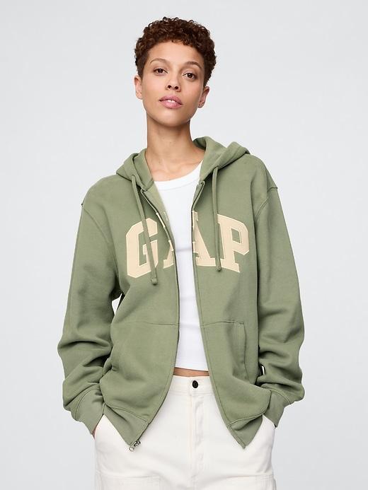VintageSoft Arch Logo Full-Zip Hoodie Product Image