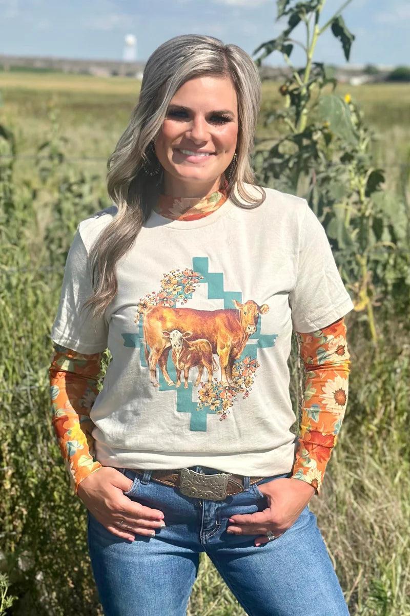 Sterling Kreek Blissfully Blessed Mesh Top Product Image