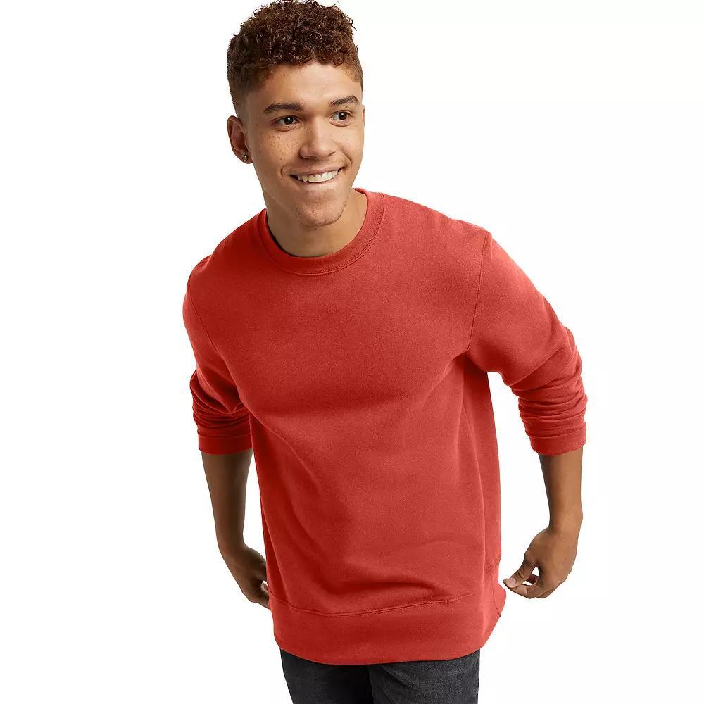 Hanes Originals Mens Fleece Sweatshirt Deep Forte Blue Heather M Product Image