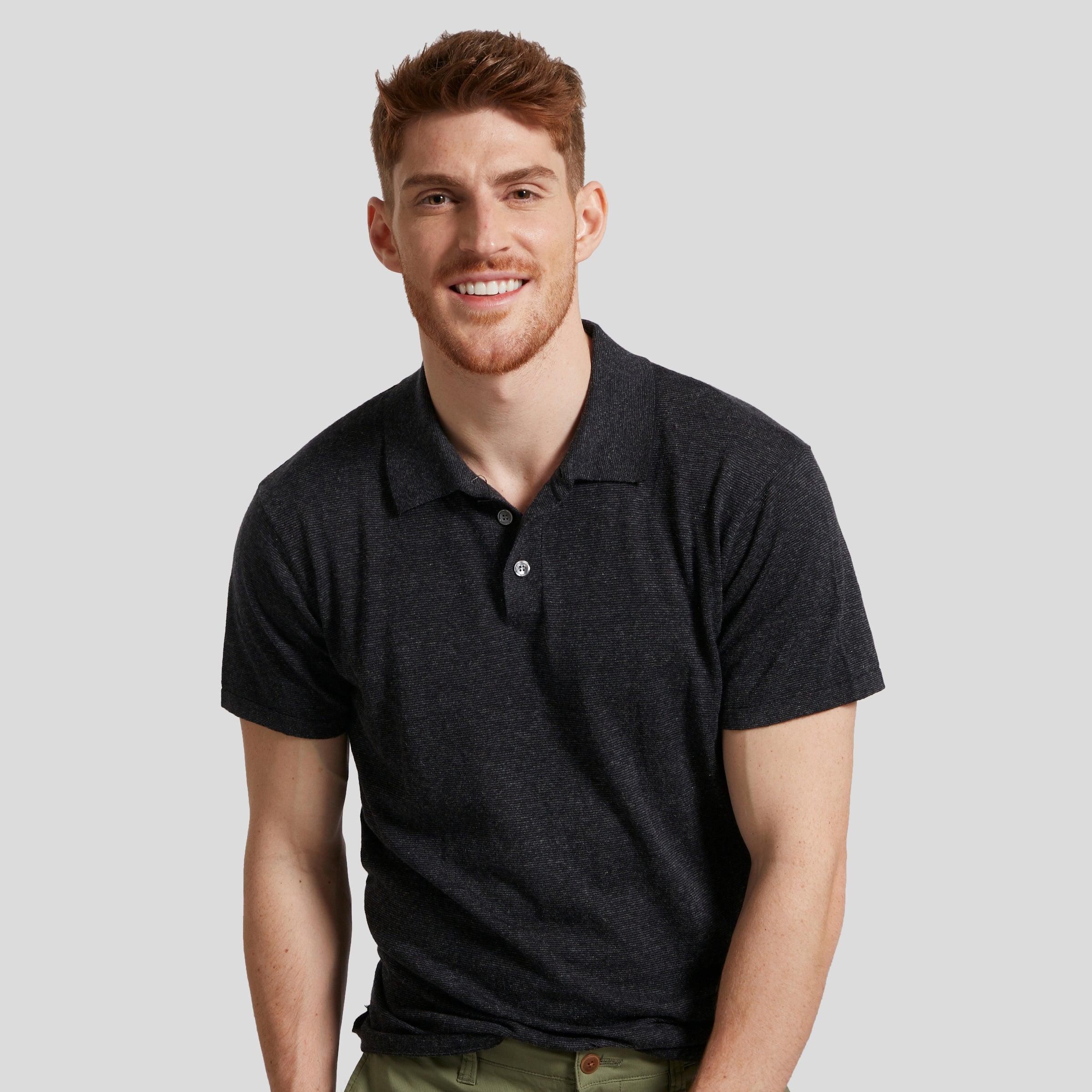 Featherweight Sweater Polo - Charcoal (Final Sale)* Product Image