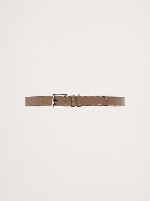 Topstitched Leather Belt Product Image