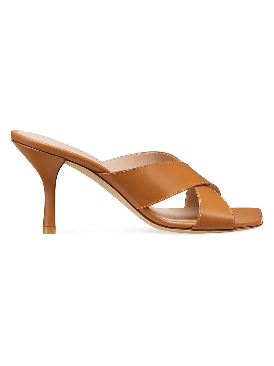 Womens Dayna 75MM Leather Slip-On Sandals Product Image