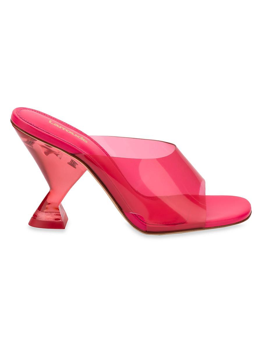 Womens Madonna Lucite Vinyl Mules Product Image