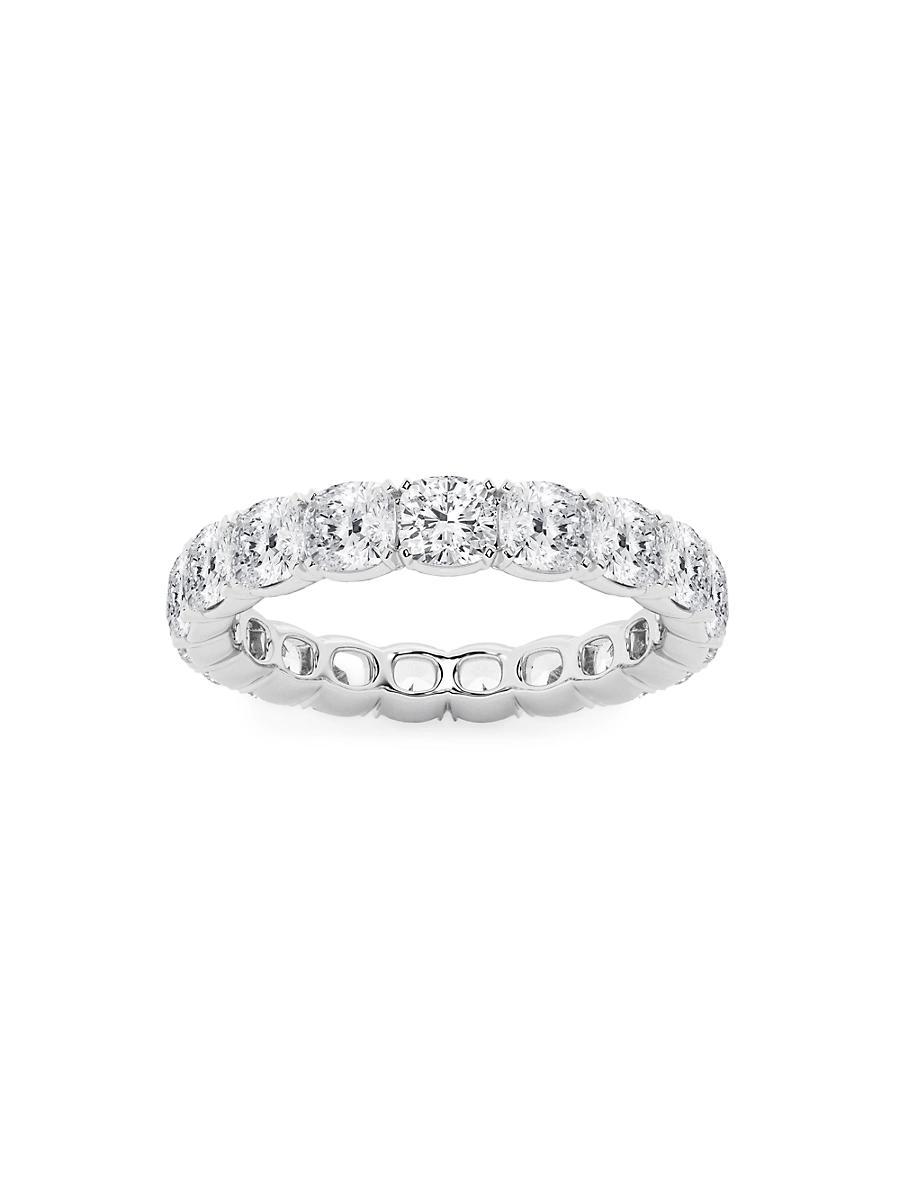 Womens 14K White Gold & Cushion-Cut Lab-Grown Diamond Eternity Band/3.00-5.00 TCW Product Image