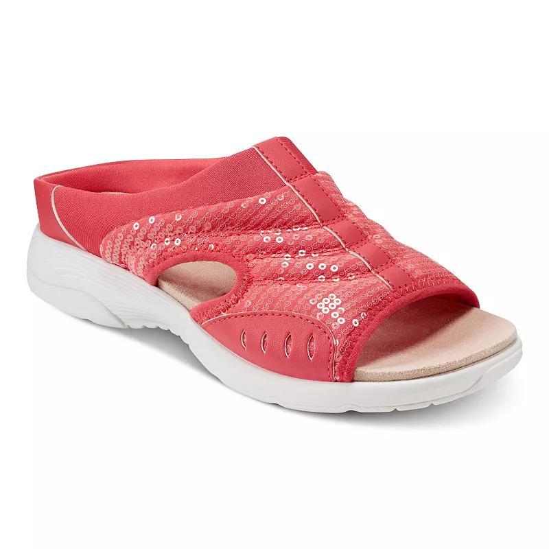 Easy Spirit Traciee Women's Slide Sandals, Size: 8.5, Bright Pink Sequin Product Image