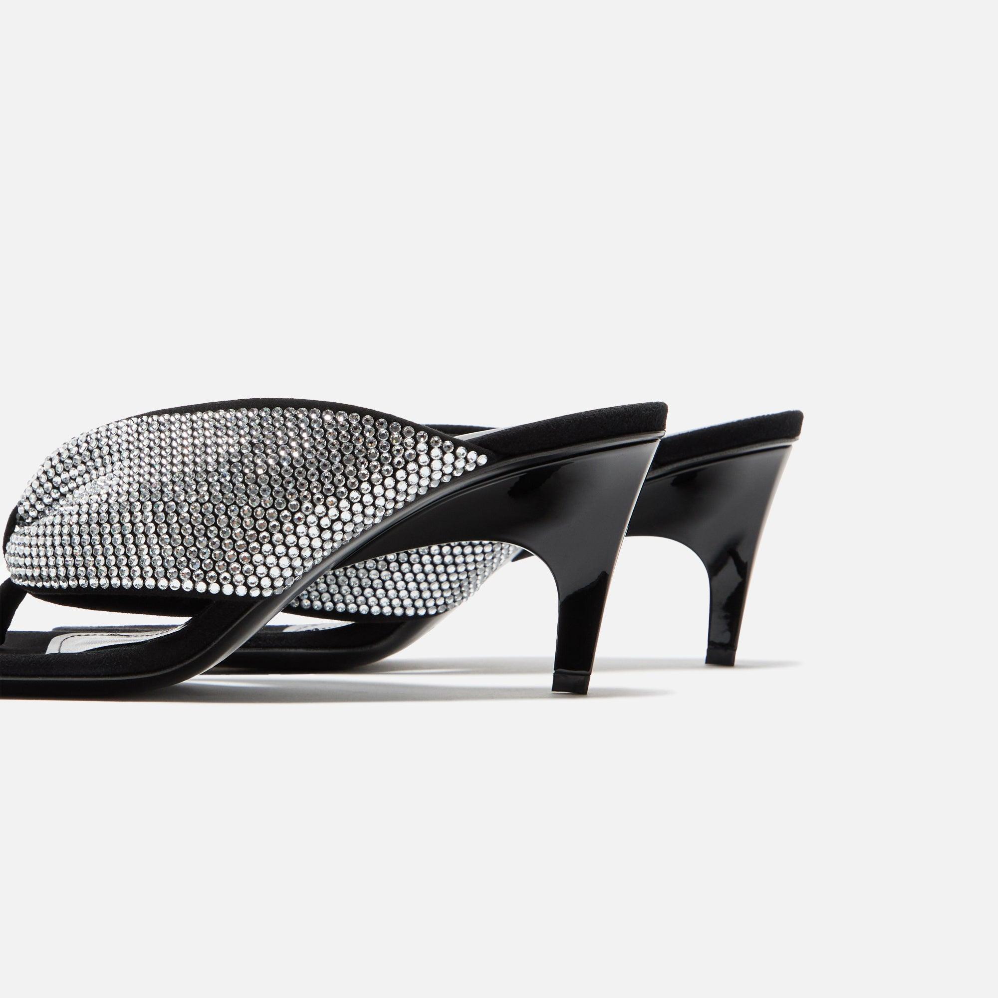 The Attico Rem 60mm Sandal - Silver / Black Female Product Image