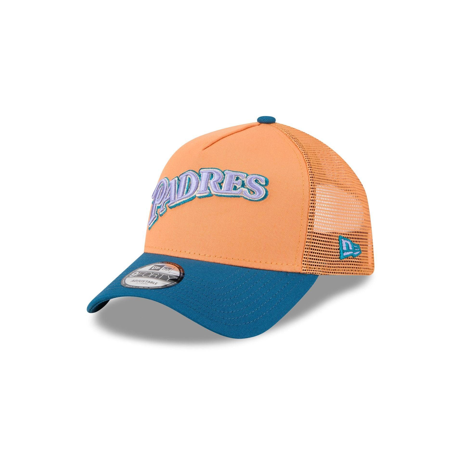 San Diego Padres Orange Glaze 9FORTY A-Frame Trucker Hat Male Product Image